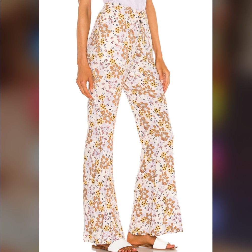 FREE PEOPLE Can't Take My Eyes Off Pant in Tea Combo - Picture 3 of 8